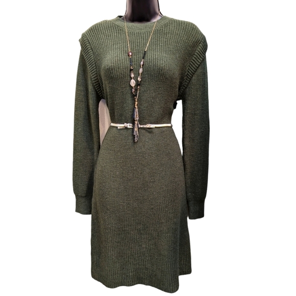 Designer Dresses & Skirts - Green Sweater Dress
